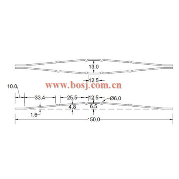 Best Quality Aluminium Air Vent Control Control Damper pour système CVC Roll formant machine Vietnam